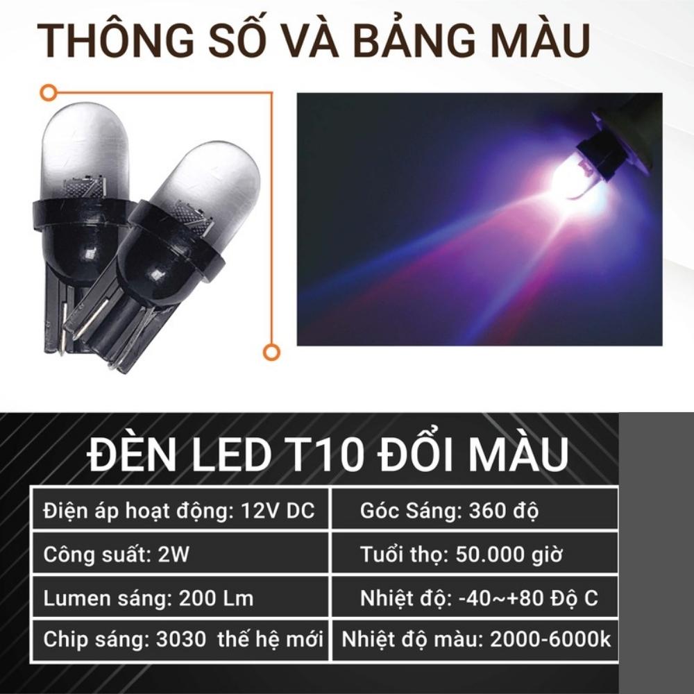 Bóng LED T10 Đèn Xi Nhan Bi Cầu ,Đèn Demi Xe Máy