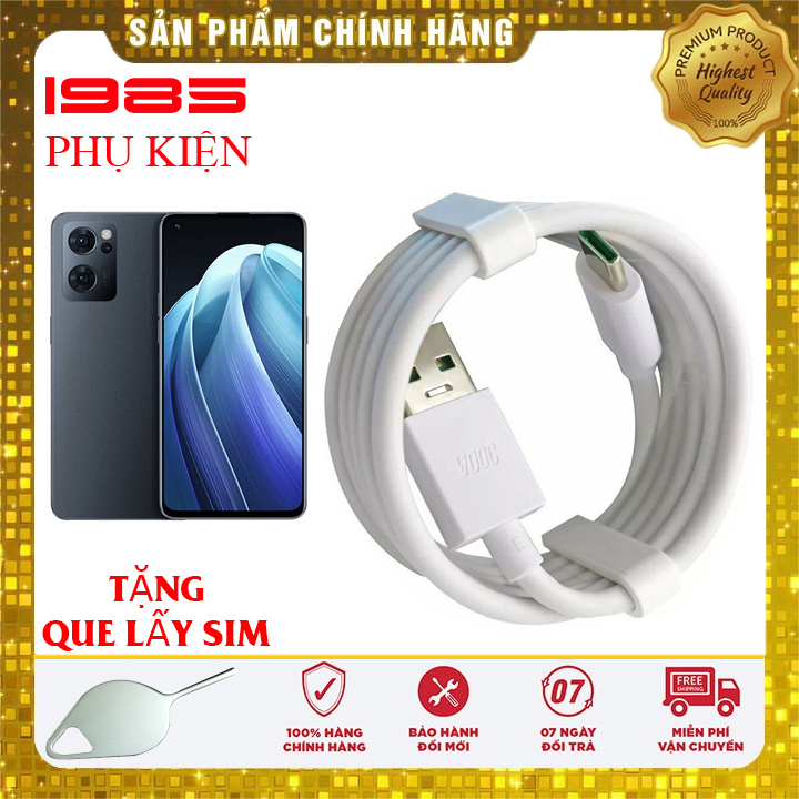 Cáp sạc nhanh vooc cho oppo reno7 5g chính hãng