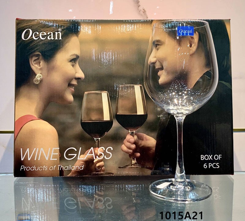 (Thủy tinh - Ocean.15A21) BỘ 6 LY RƯỢU VANG MADISON BORDEAUX - 600ML