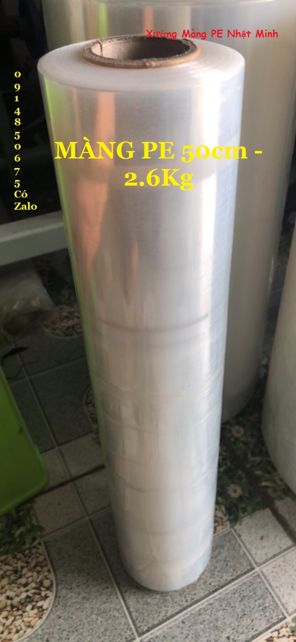 Màng PE quấn hàng 50cm 2.6kg