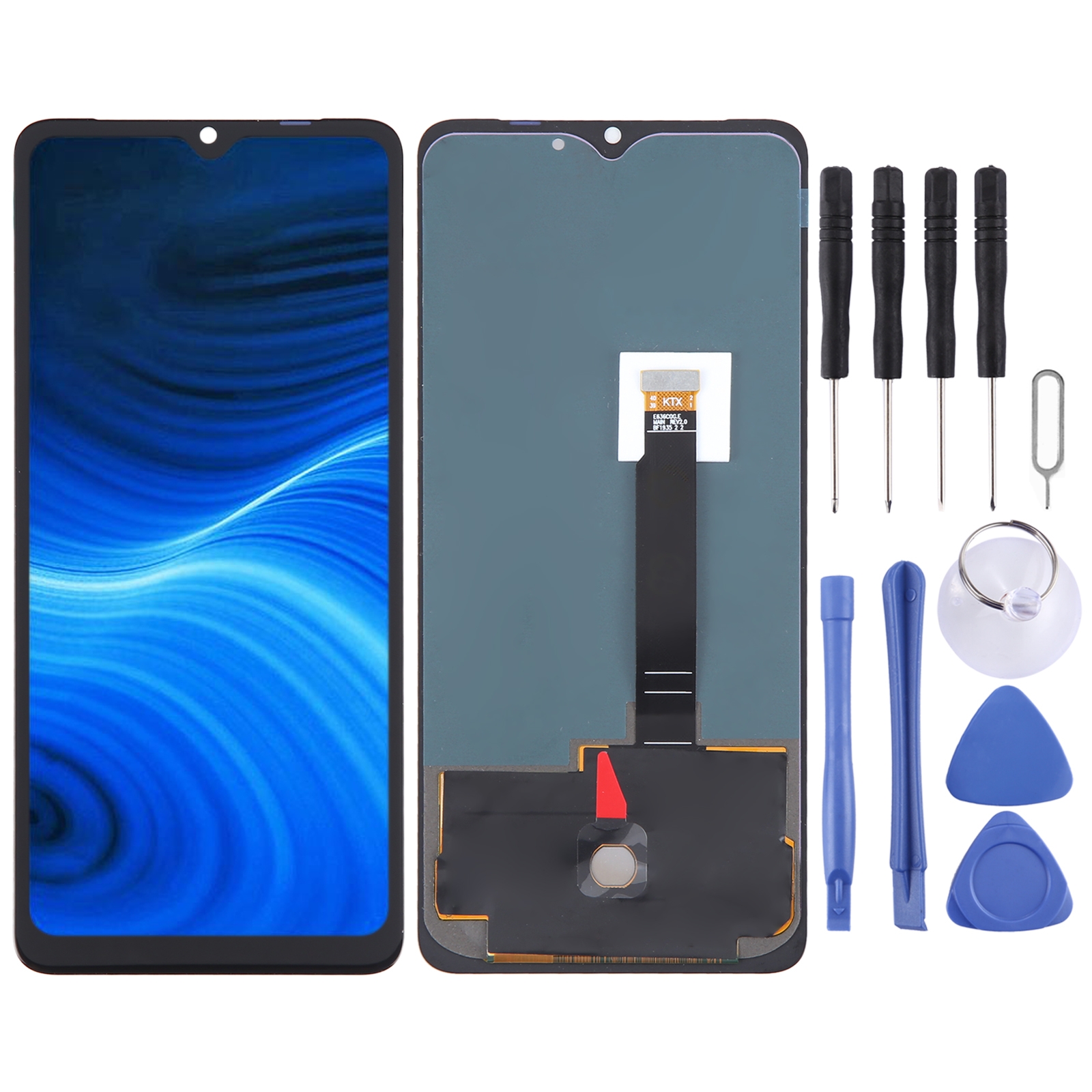 For realme x2 pro oled lcd screen with digitizer full assembly