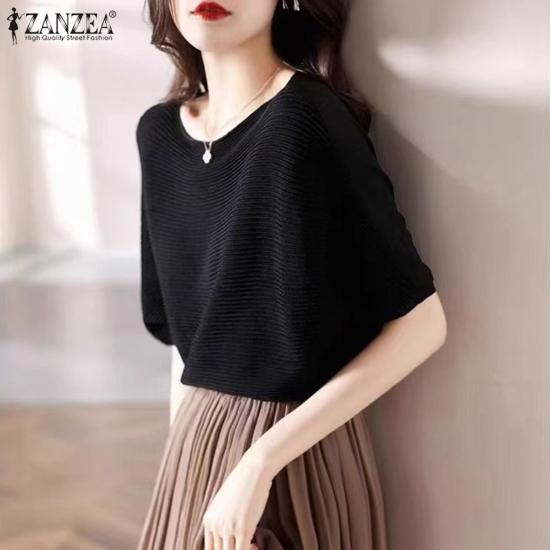 %E3%80%90Trending%E3%80%91%20ZANZEA%20Korean%C2%A0Style%20Women's%20Blouse%20Summer%20Casual%20New%20Fashion%20Batwing%20Sleeve%20O-Neck%20Loose%20Solid%20Top%20-%20Image%206