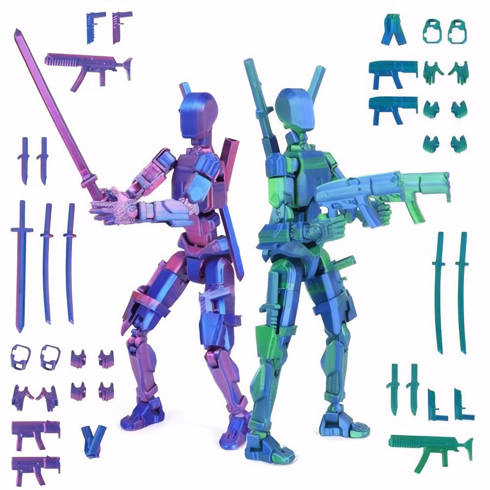 Multi-Jointed Movable Shapeshift Robot Titan 13 Action Figures 3D Printed Mannequin Dummy Toys Kids Adults Children Game_voghion.com