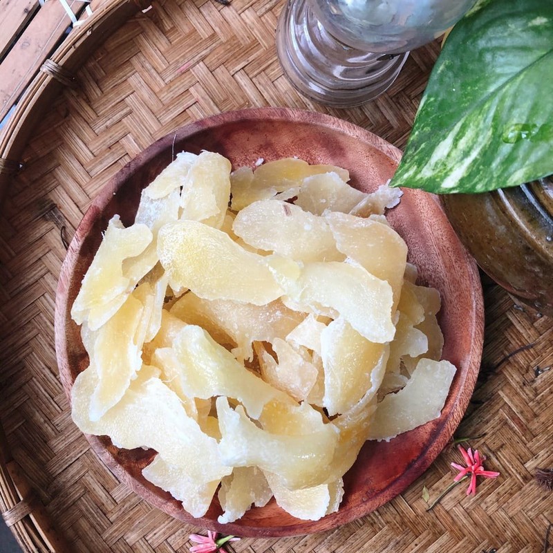 Lẻ 1kg Mứt gừng khô Huế xắt lát