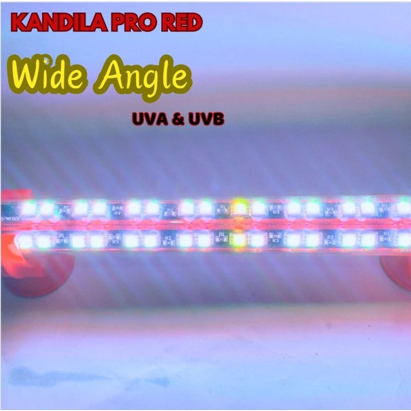 KANDILA PRO RED VIEW WIDE ANGLE PRO 1500 LAMPU LED CELUP TANNING AQUARIUM AQUASCAPE