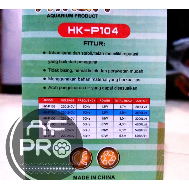 Pompa Kolam Aquarium HIKARI P 104