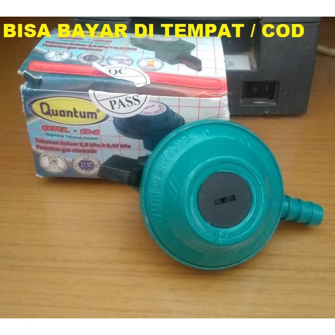 Regulator Gas Quantum QRL04 KEPALA SELANG GAS MEREK QUANTUM