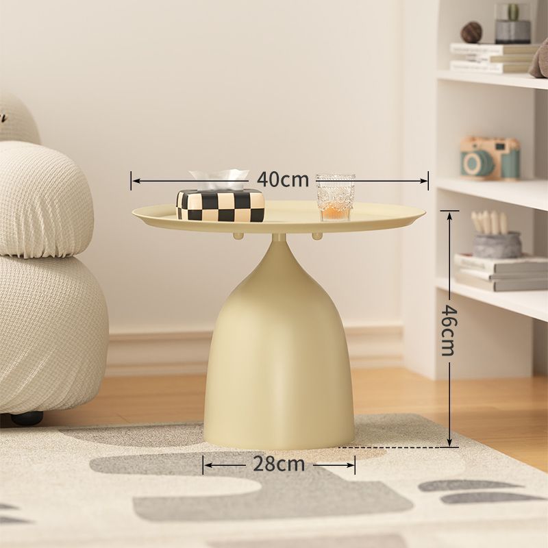 Sofa side table, high-quality wrought iron small round table, coffee table, shelf, living room, balcony, creative corner