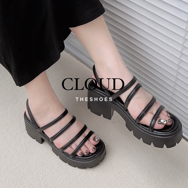 Giày sandal đế bánh mì bốn dây