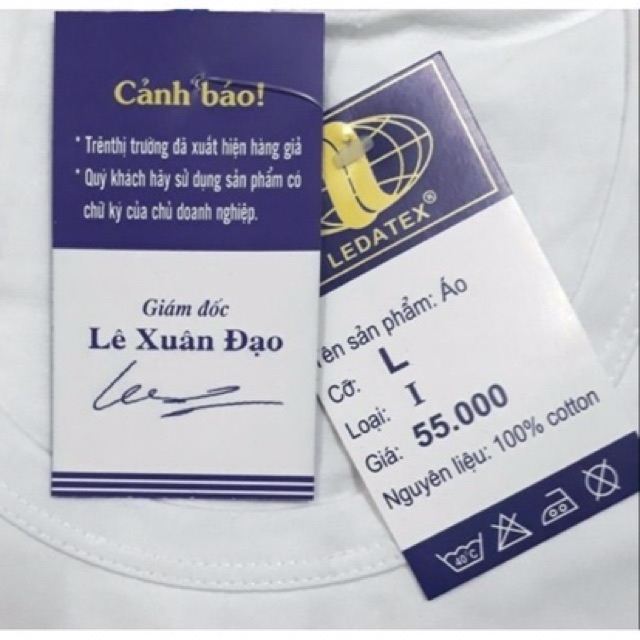 ÁO BA LỖ LEDATEX HÀNG LOẠI 1