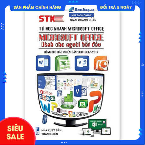 Sách - Tự Học Nhanh Microsoft Office - Microsoft Office Dành Cho Người Bắt Đầu - Newshop