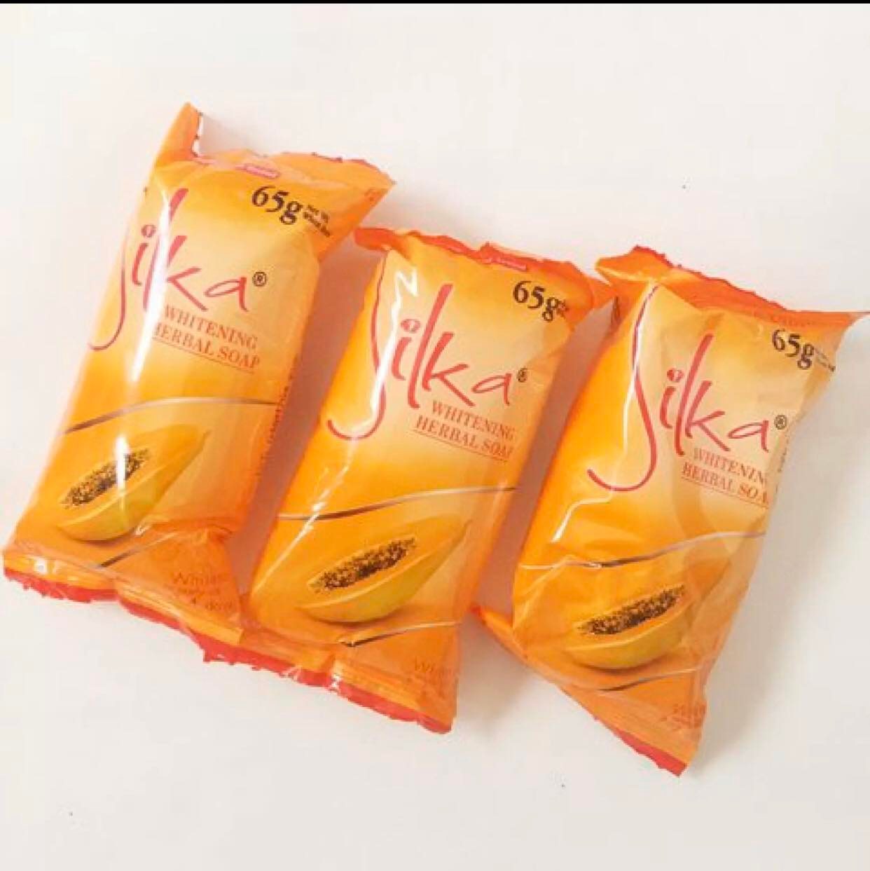 silka papaya soap sachet