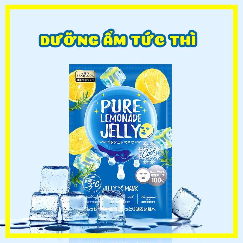 Mặt Nạ Thạch Lạnh Jelly Sexylook Đài Loan [HỘP 3 MIẾNG] Hoa Quả Lên Men Giảm Mụn, Dưỡng Trắng, Cấp Ẩm