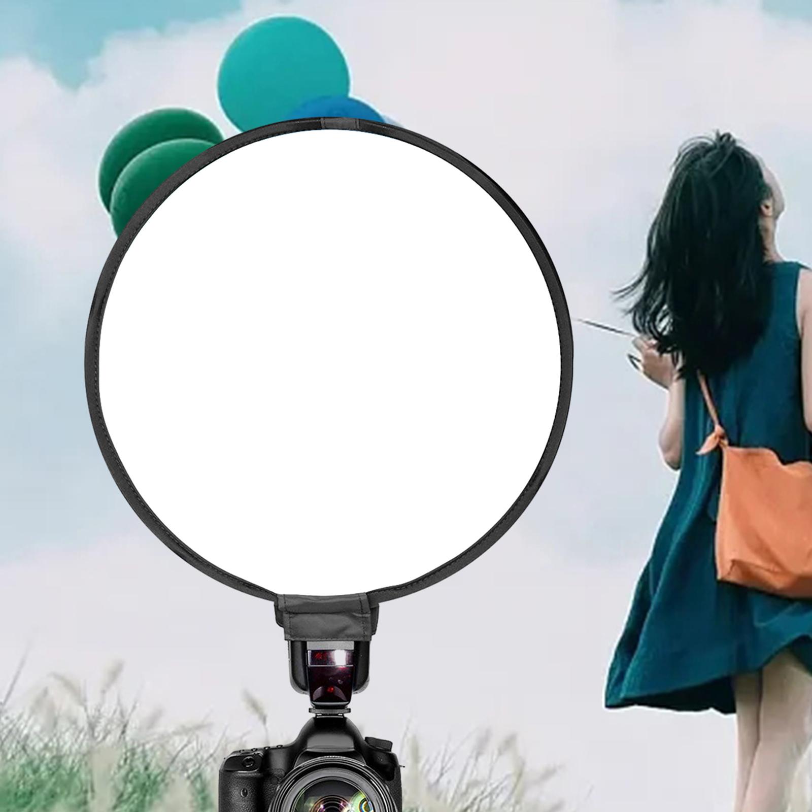 Bnaudio xách tay Tản sáng Flash Vòng Softbox có thể gập lại đĩa 30cm