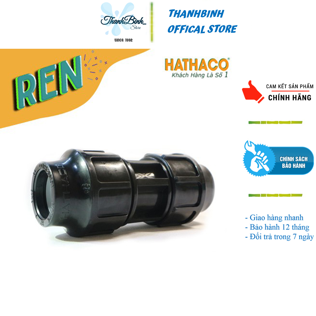 Măng sông/ nối nhanh ống hdpe phi 20/ 25/ 32- hathaco