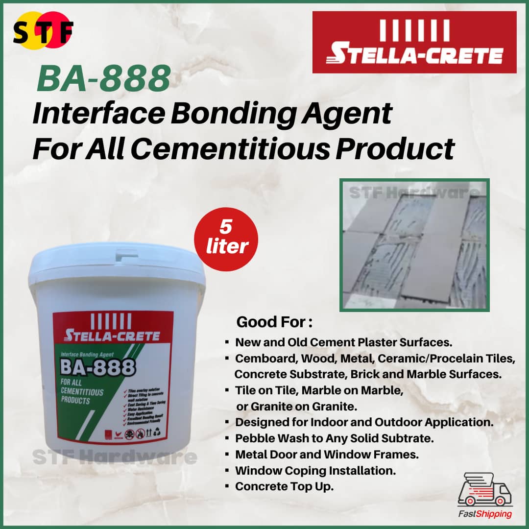 STELLA CRETE BA888 INTERFACE BONDING AGENT 5 LITRE (BA888) mosaic