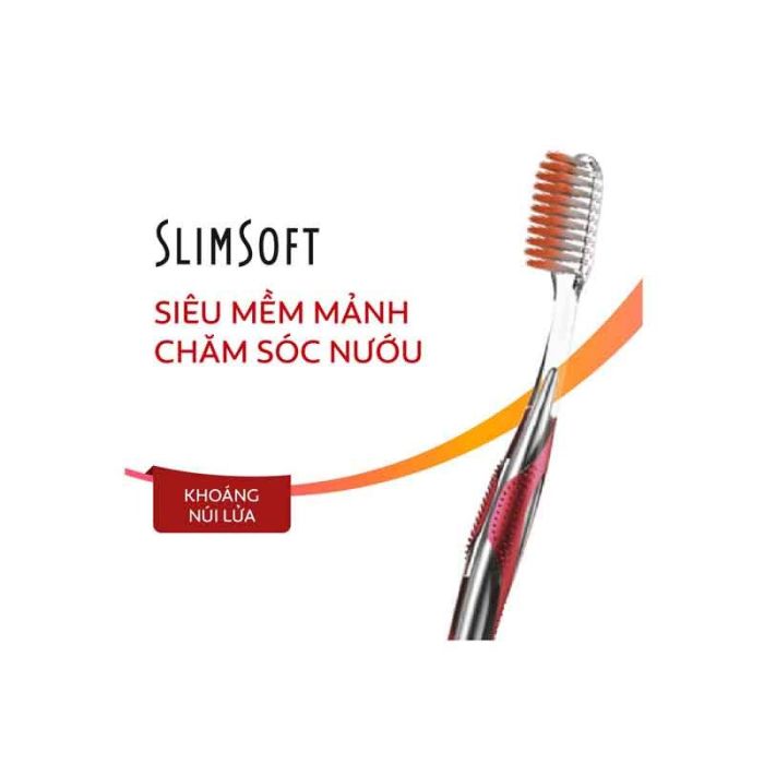 Bàn Chải Đánh Răng Colgate Slimsoft Advanced Volcanic Với Lông Chải Phủ Khoáng Núi Lửa