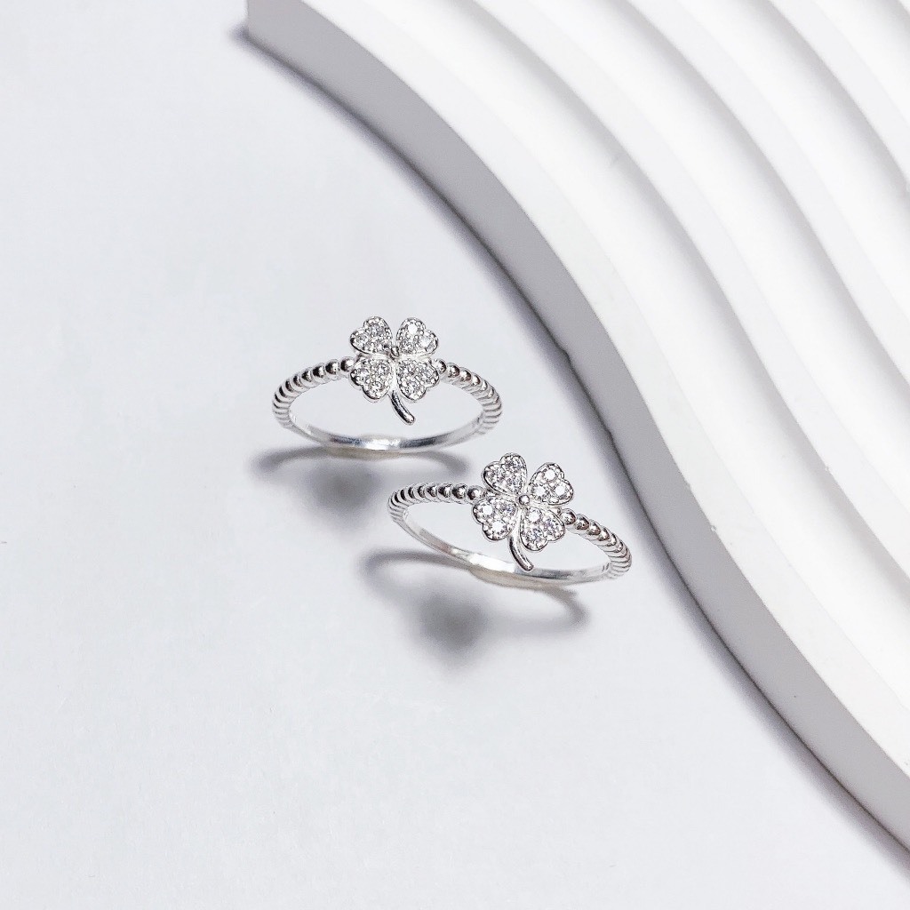 Nhẫn bạc nữ LAMY Four-Leaf Clover Ring Silver 8193SV - Nhẫn bạc ta cao cấp