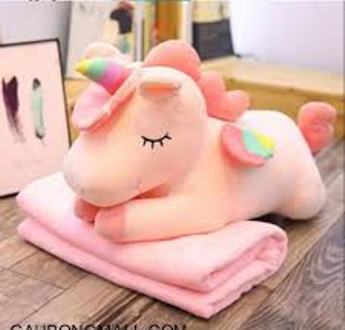 GẤU BÔNG KỲ LÂN NGỰA UNICORN NGỰA 1 SỪNG VẢI LÔNG MỊN MINISO HÀN QUỐC