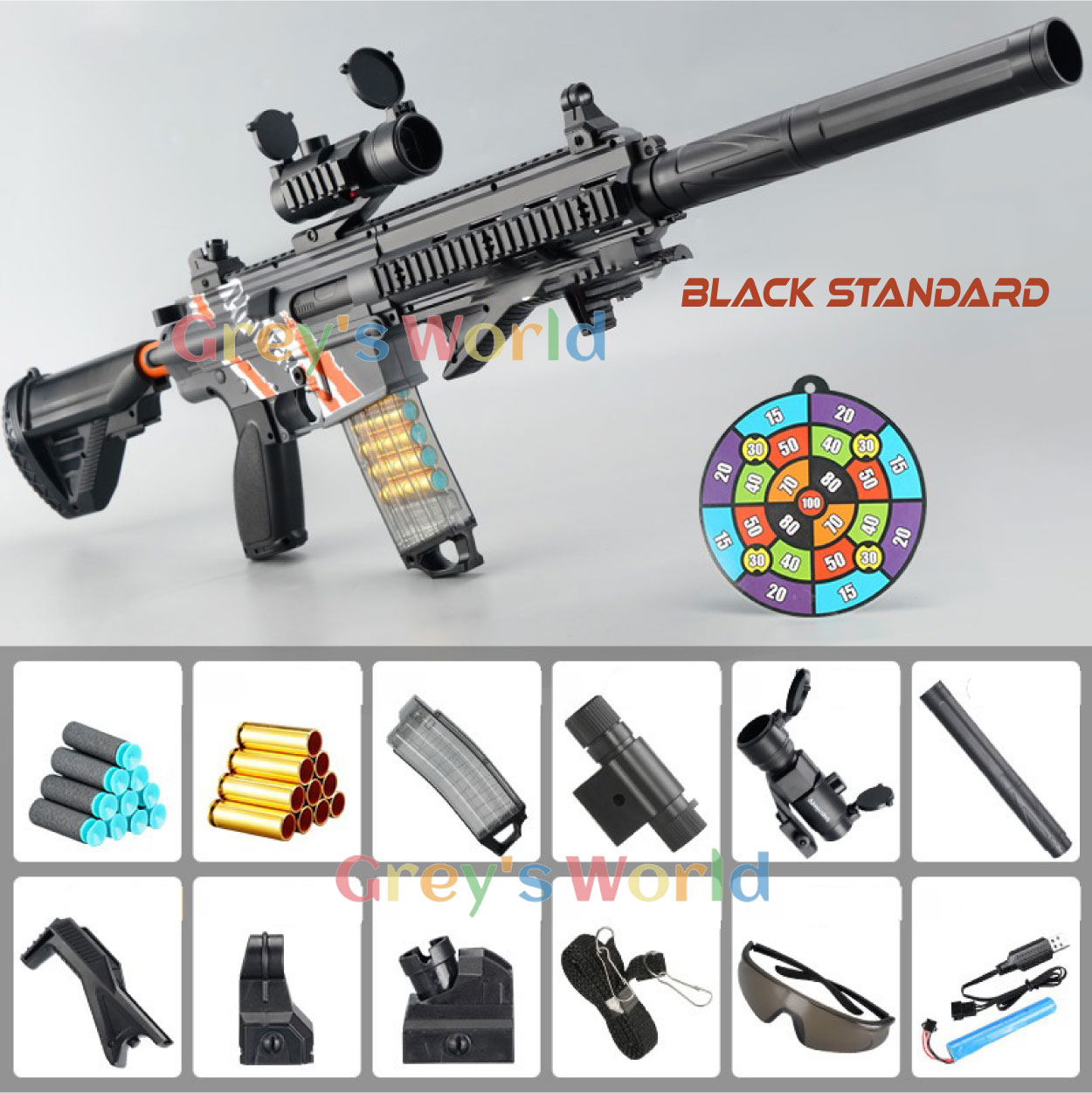 [Grey's World] Lehui M416 Blaster Nerf toygun, Soft Bullet Nerf toygun ...