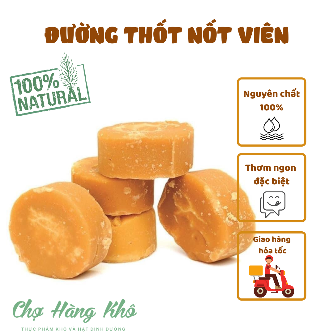 Đường Thốt nốt  nguyên chất (đóng viên)