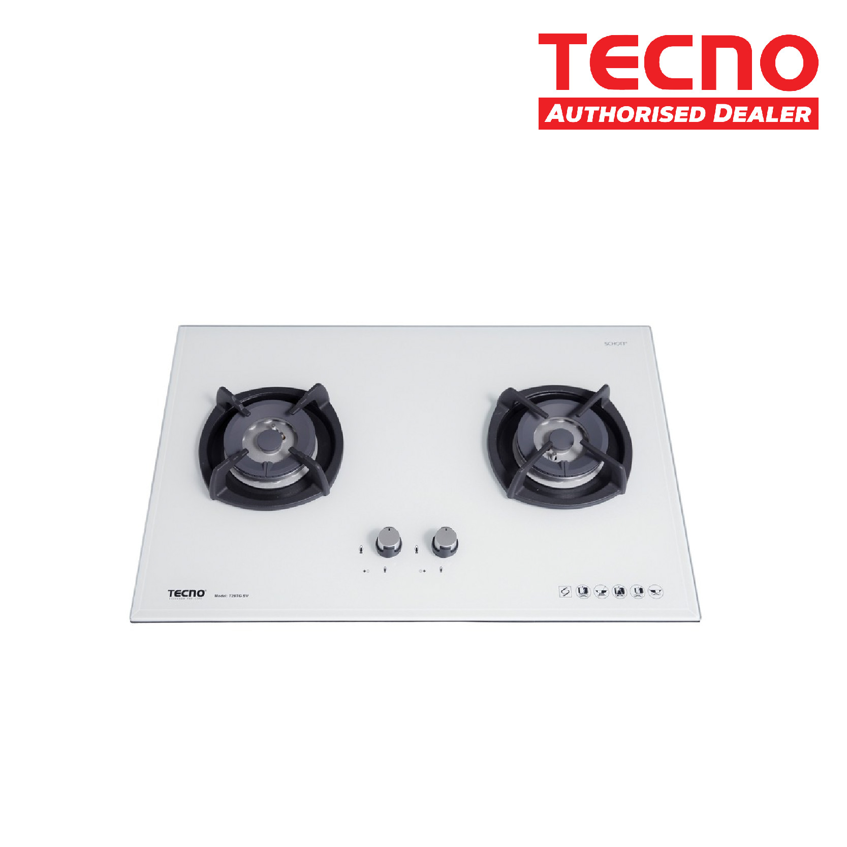 2 burner glass stove