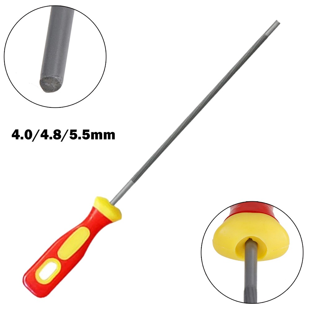 【UniRax】 Round Chainsaw Saw Chain Files Sharpener 4 0/4 8/5 5mm Optional Diameter 【Ready Stock】