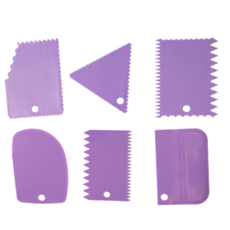 6 cái đồ gốm nhựa scraper công cụ đất sét điêu khắc hình dạng răng gốm đất sét điêu khắc công cụ tự làm đất sét kết cấu scraper