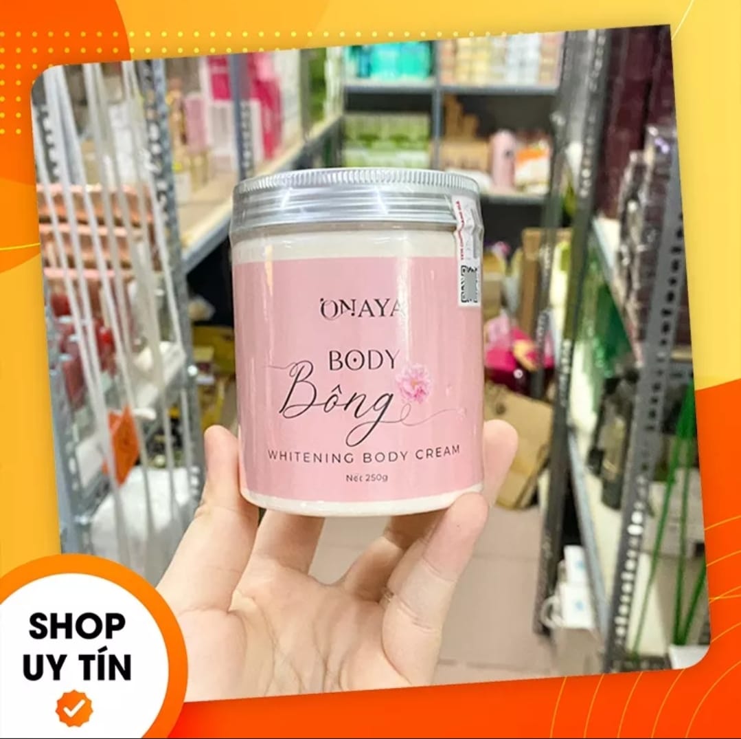Kem body bông onaya công nghệ hàn quốc dưỡng trắng da mịn màng, cấp nước, thẩm thấu không bết dính