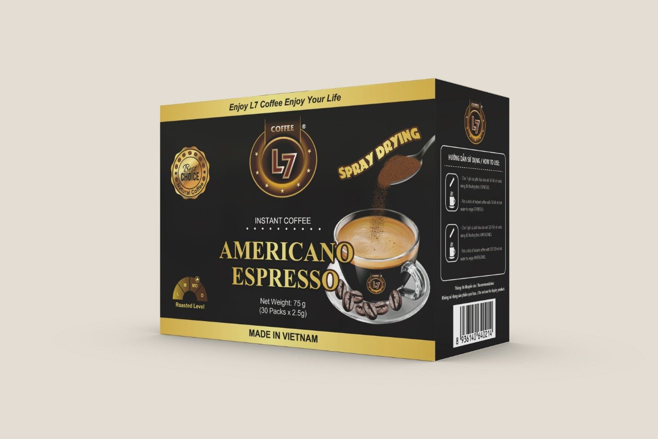 Cà phê hòa tan AMERICANO ESPRESSO – SẤY PHUN L7
