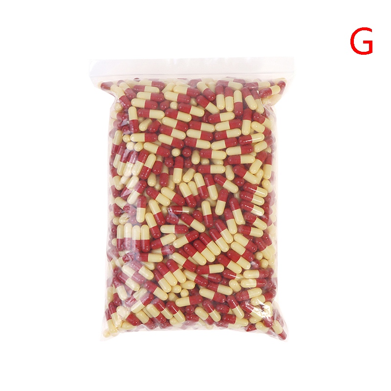 XINGHEC3 1000 viên nang gelatin rỗng 0 viên thuốc viên Kích cỡ Viên nang vitamin