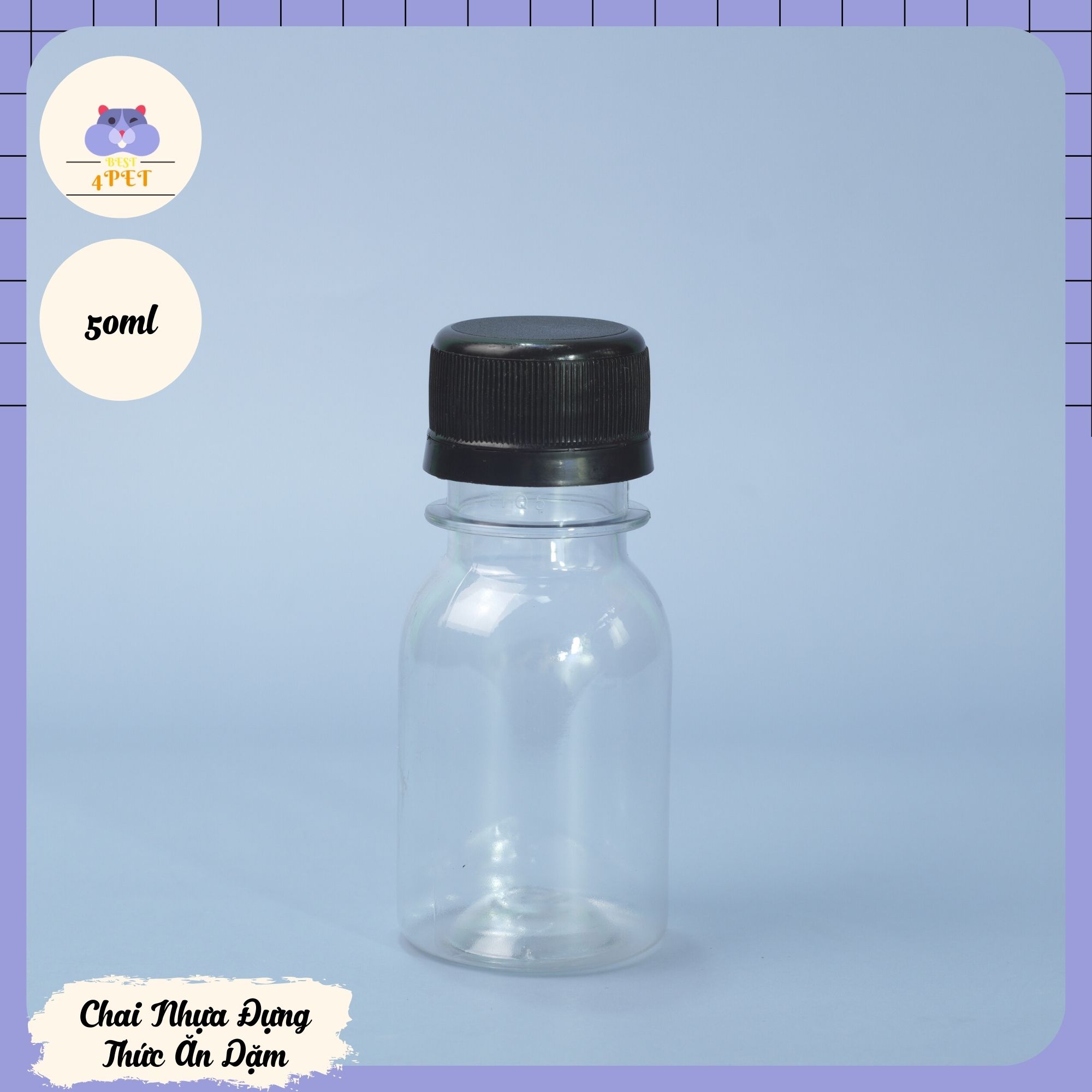 Chai Nhựa Đựng Thức Ăn Dặm cho Hamster