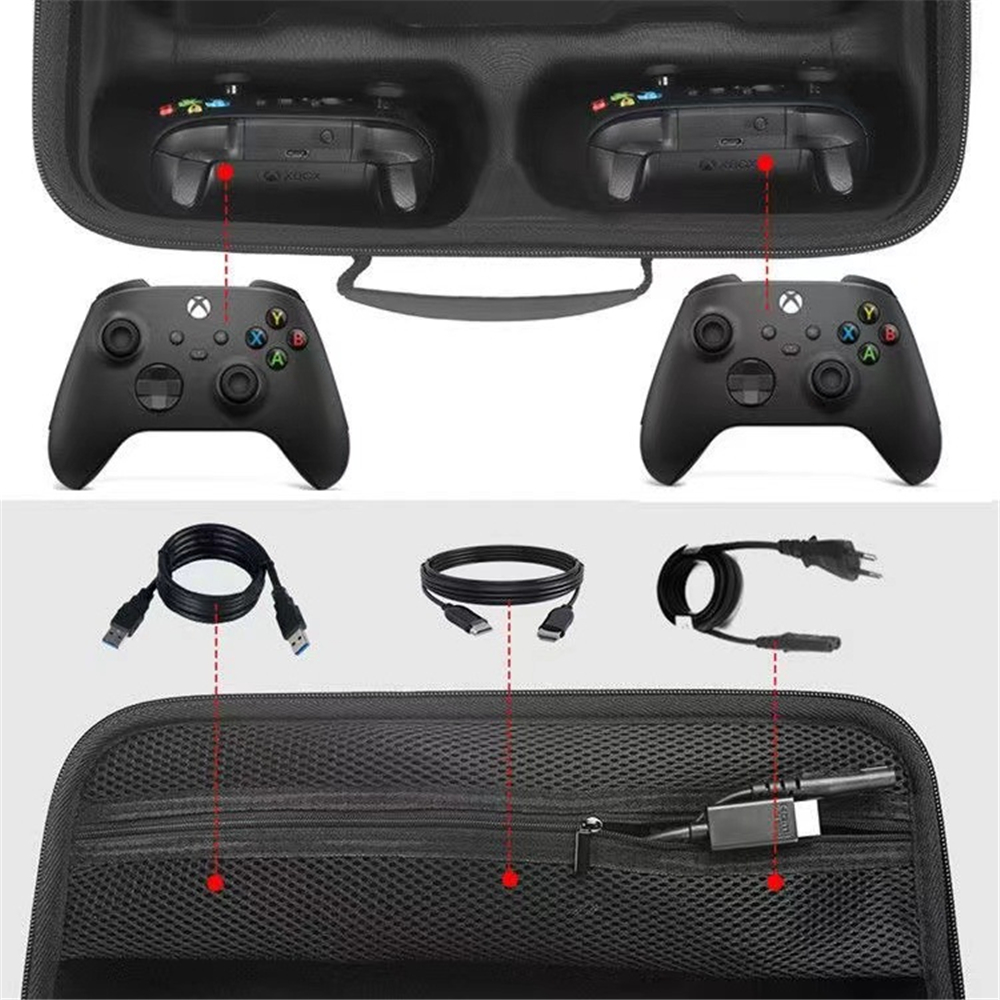 Hard Carrying Case Game Controller Protective Bag Joystick Pouch For Xbox Series X Game Console Travel Controllers Storage Bag