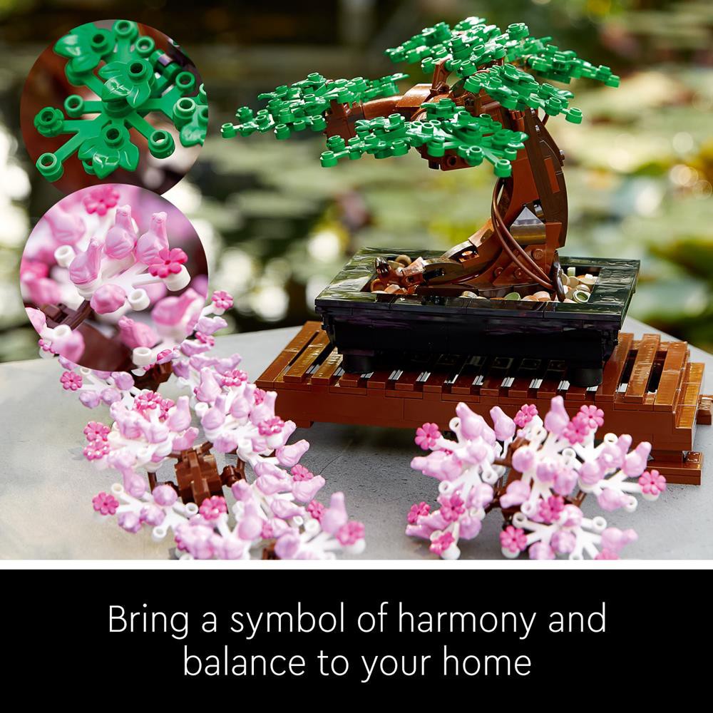 Bộ Đồ Chơi Lắp Ráp LEGO Cây Bonsai 10281 (878 Miếng)