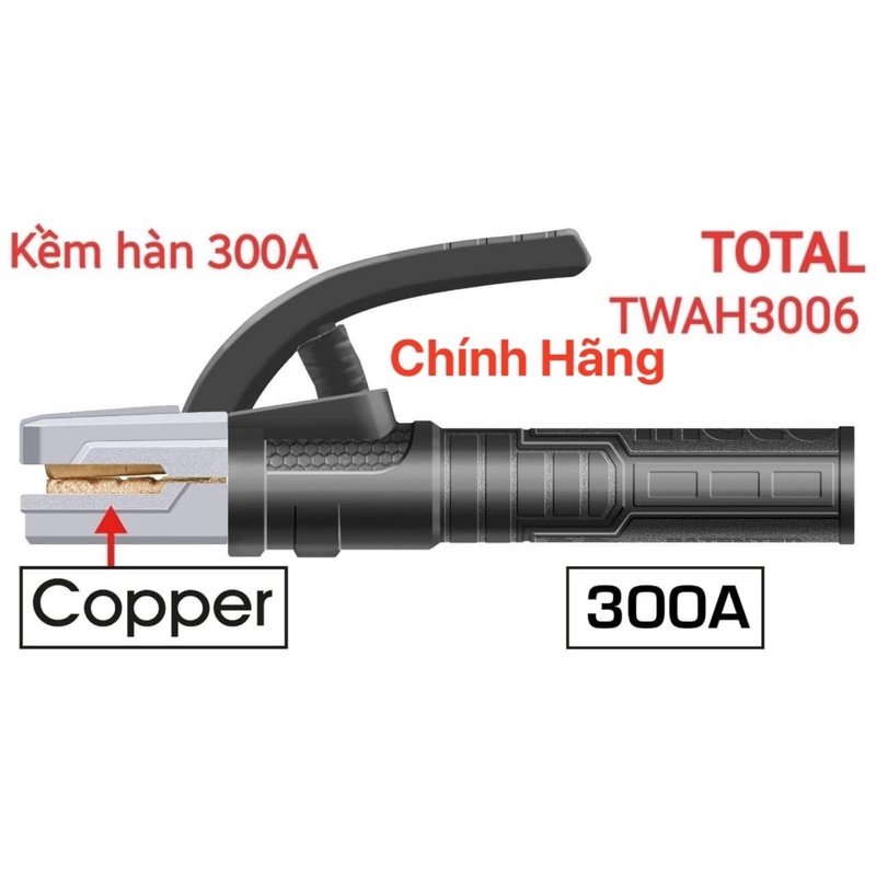 Total kềm hàn 300a twah3006