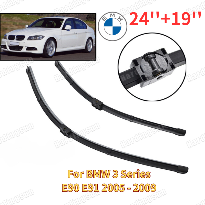 Hardingsun silicone car front wiper windscreen wiper blades for bmw 316 318 320 e90 e91 2005-2009