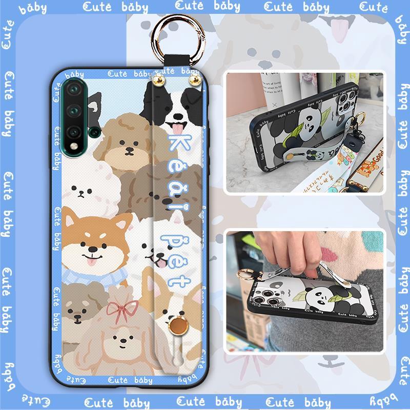 Soft%20case%20Phone%20Holder%20Phone%20Case%20For%20Huawei%20Nova%205/Nove%205%20Pro%20ring%20Back%20Cover%20Lanyard%20Cute%20Waterproof%20Silicone%20Cartoon%20-%20Image%204