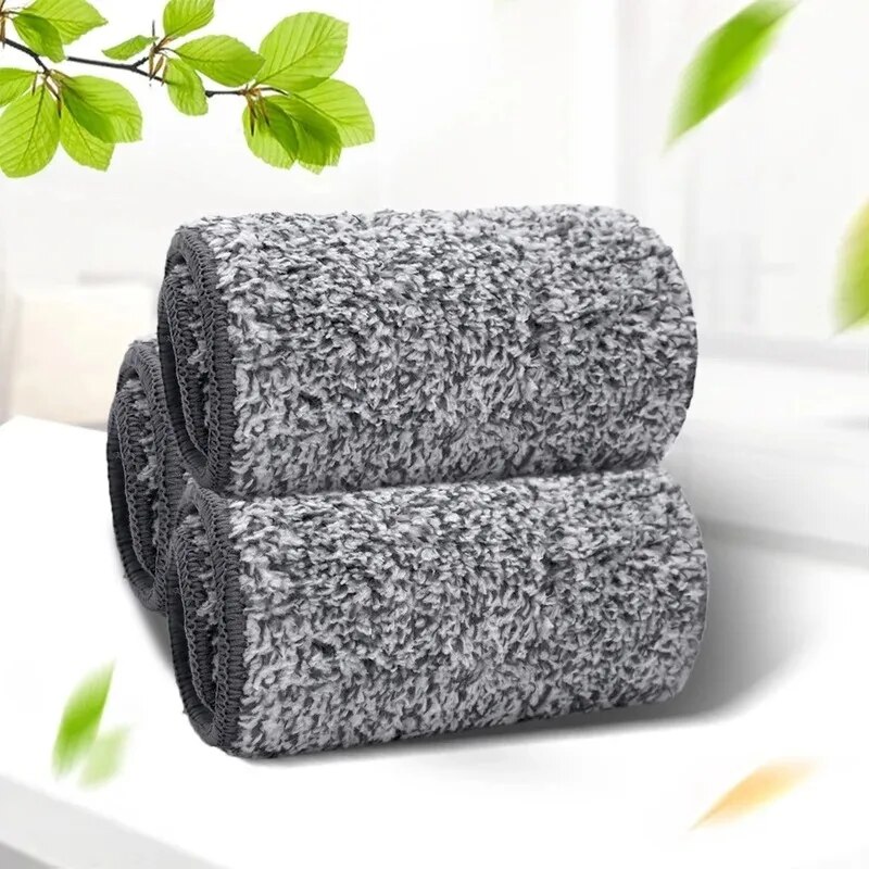 Feelife 1/3Pcs Microfiber Mop Cloth Practical Replacement Mop Cloth Household Mop Head Cleaning Pad Washable Dust Home Cleaning Tools