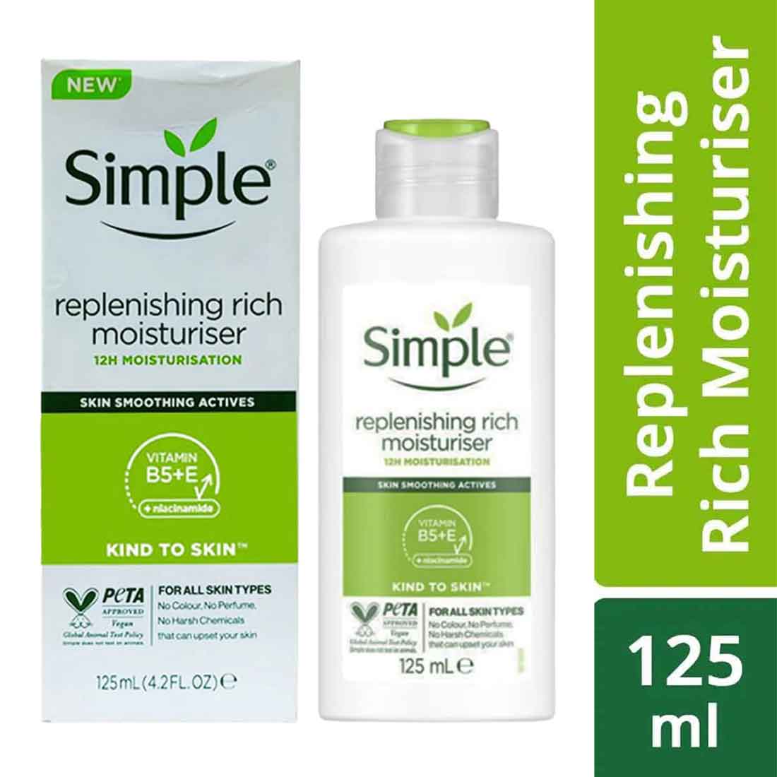 International Uk Product Simple Replenishing Rich Moisturiser 125 Ml