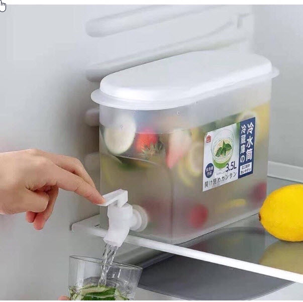 Bình đựng nước 3.5 lít có vòi nước để tủ lạnh - 684