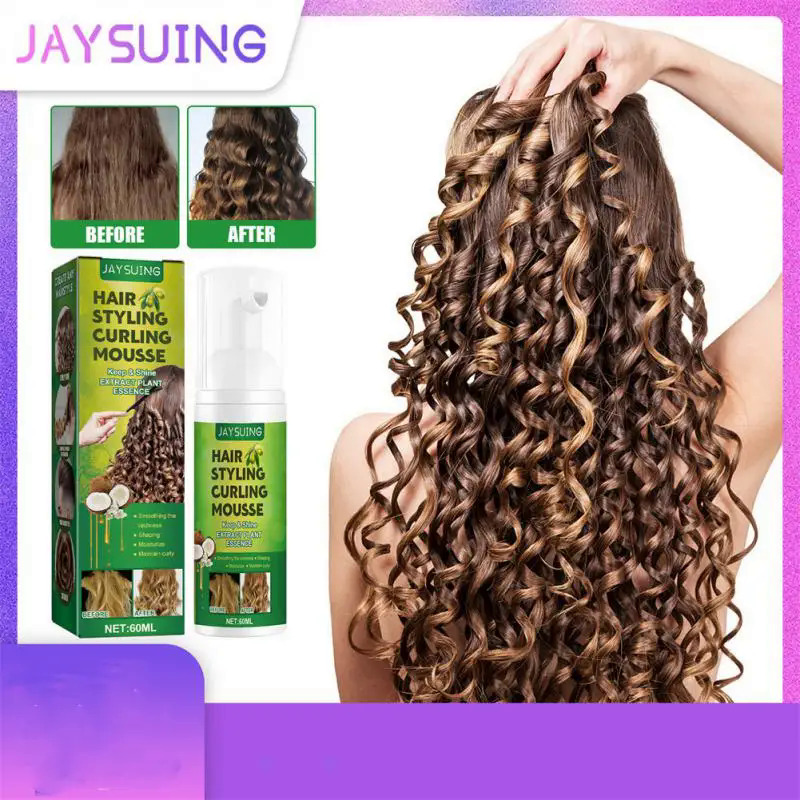 Curly Styling Mousse Unisex Natural Ingredient Curly Hair Styling Shaping Foam Long Lasting Frizz Control Hair Fluffing Spray