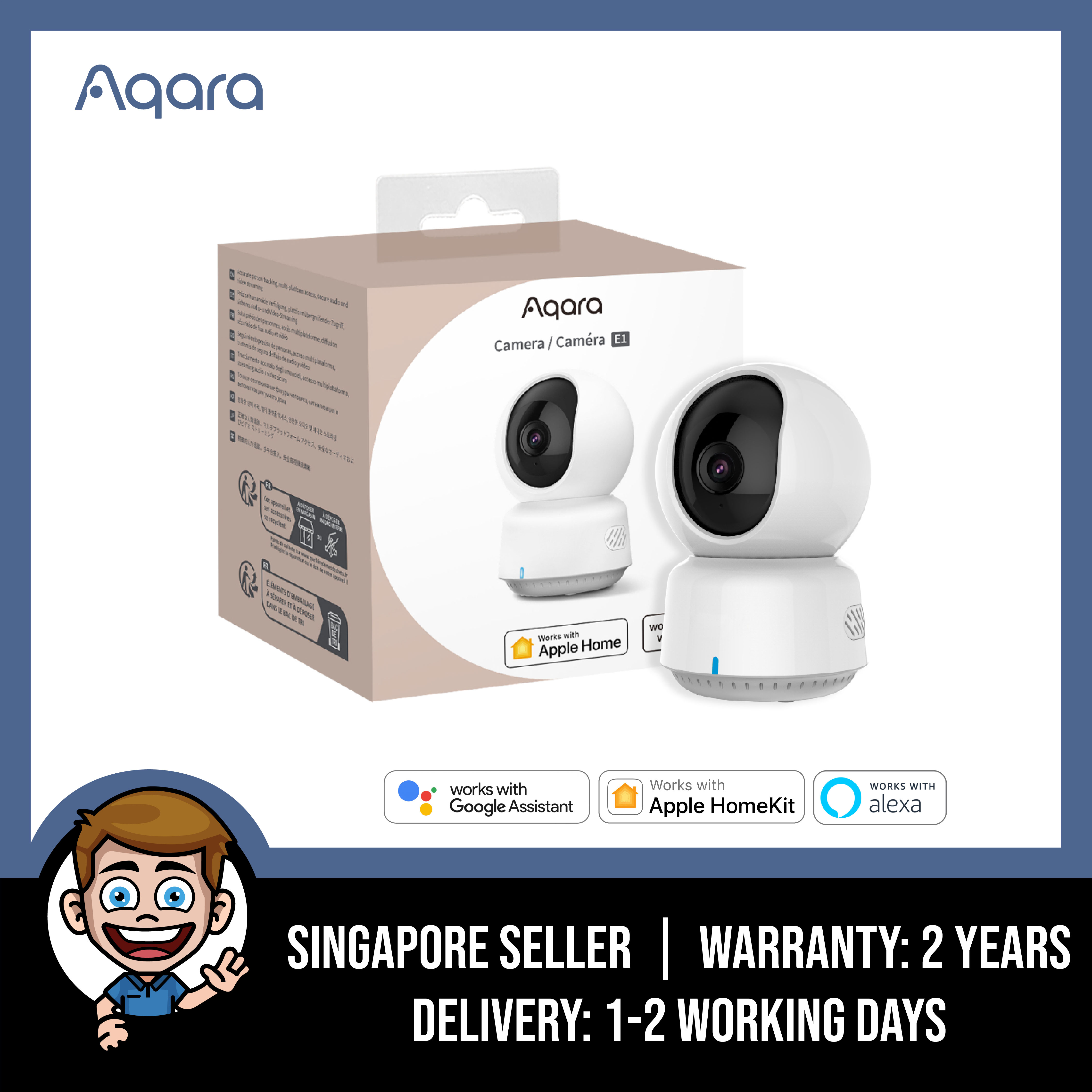 GLOBAL] Aqara E1 Camera, 2K Smart Indoor Camera, Supports Wifi