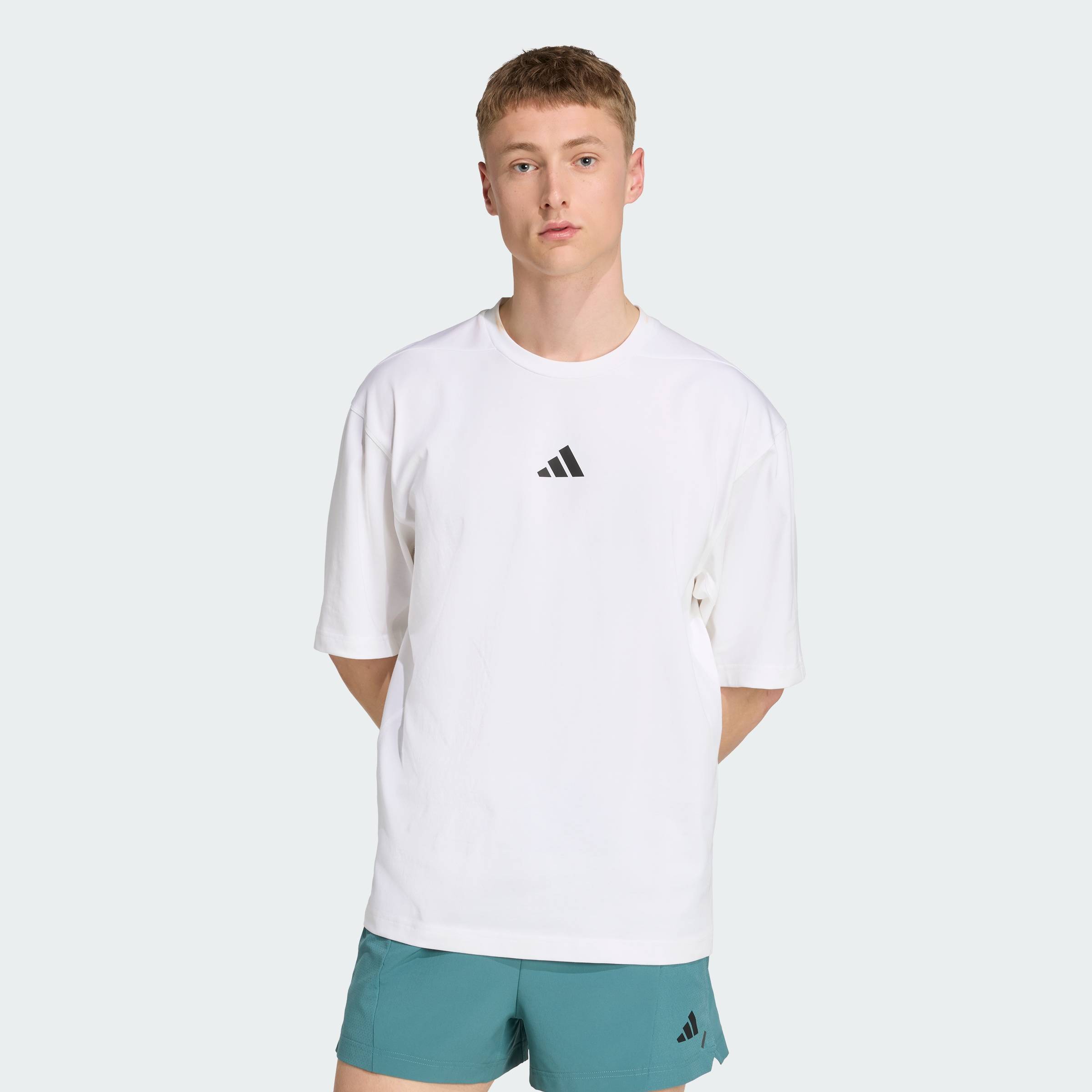 adidas Training & Gym & Training Power Oversize Tee Men White