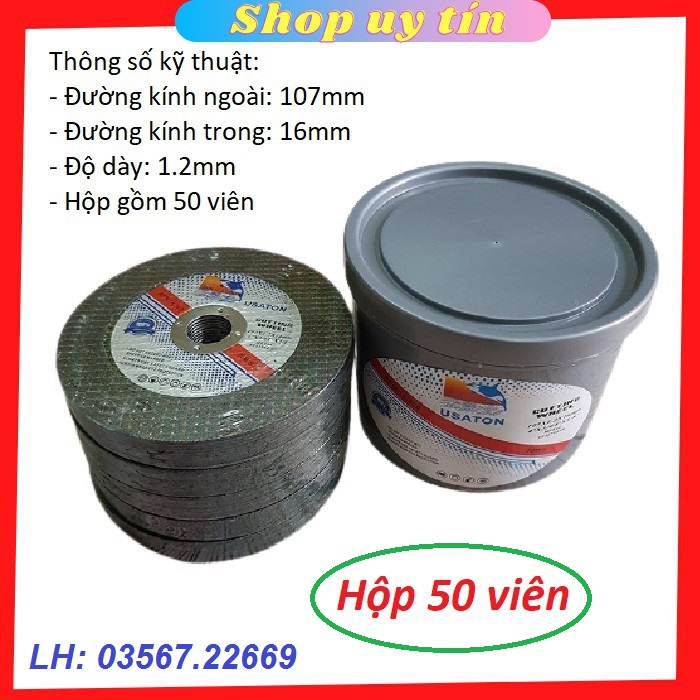 Đá cắt sắt inox usaton 50 lưỡi - lưỡi cắt inox