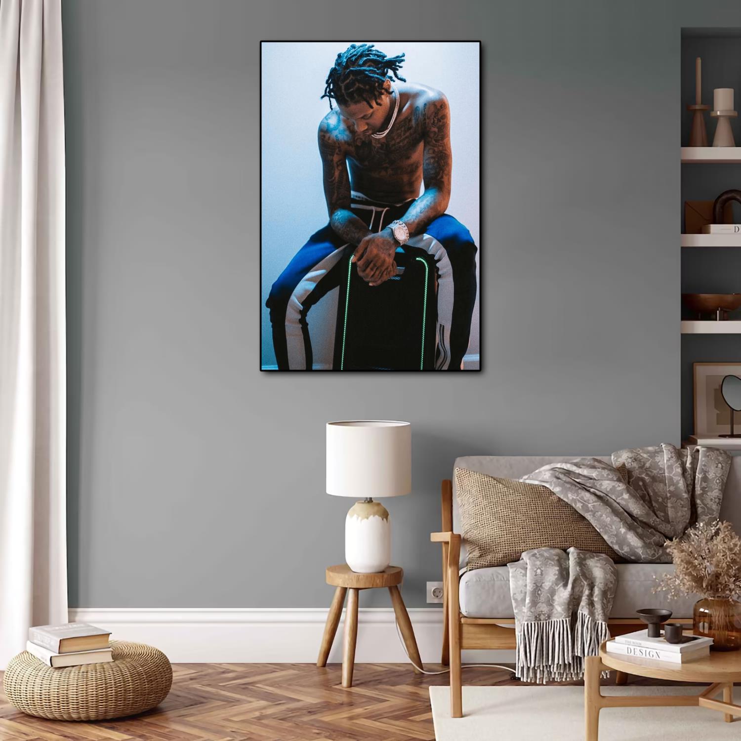 Canvas Pictures For Living Room Wall Canvas Boards For Painting King Von  Rapper Hip Hop He Has Been Childhood Friends With Rapper Lil Durk Since  Childhood Wall Art Home Decor Decals Poster