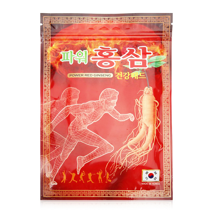 Combo 10 Gói Cao Dán Hồng Sâm Power Đỏ Hàn Quốc [20miếng/gói]