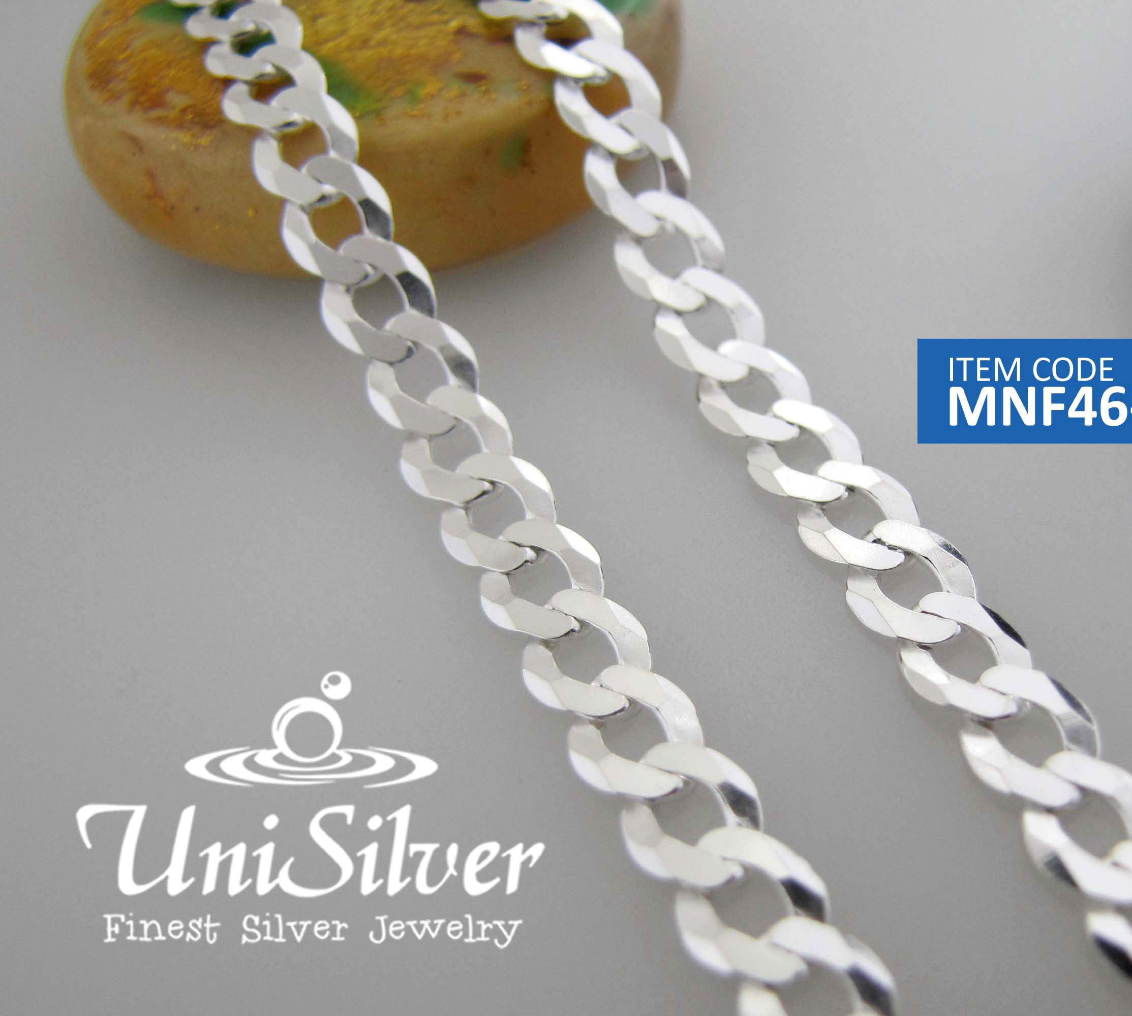 Unisilver 925 Sterling Men's Necklace 