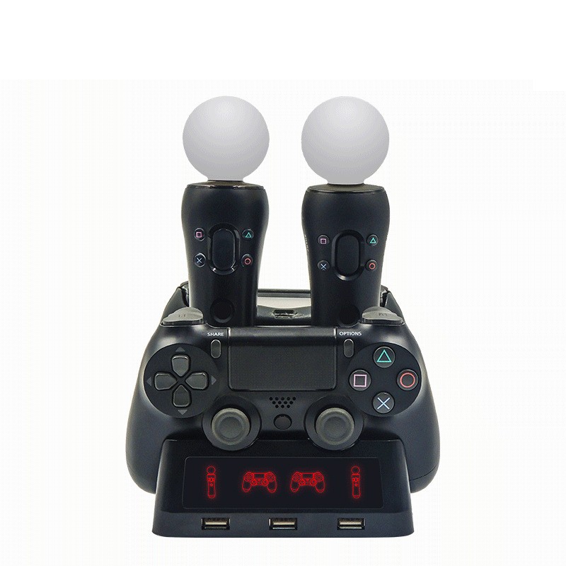 For PS4 PSVR VR Move Charging Stand for PS MOVE Controllers