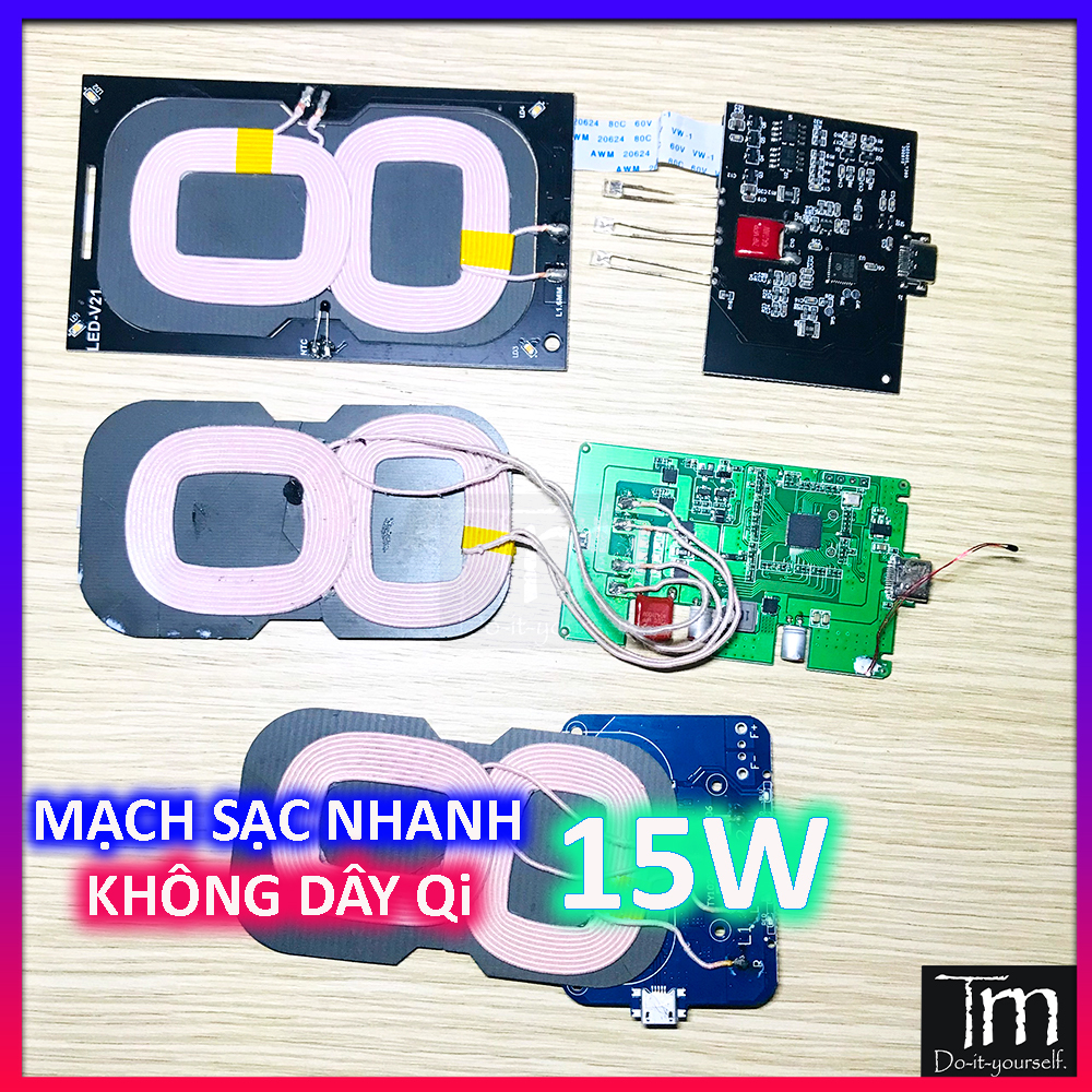 Đế Sạc Nhanh Không Dây Qi 5W/10W/15W