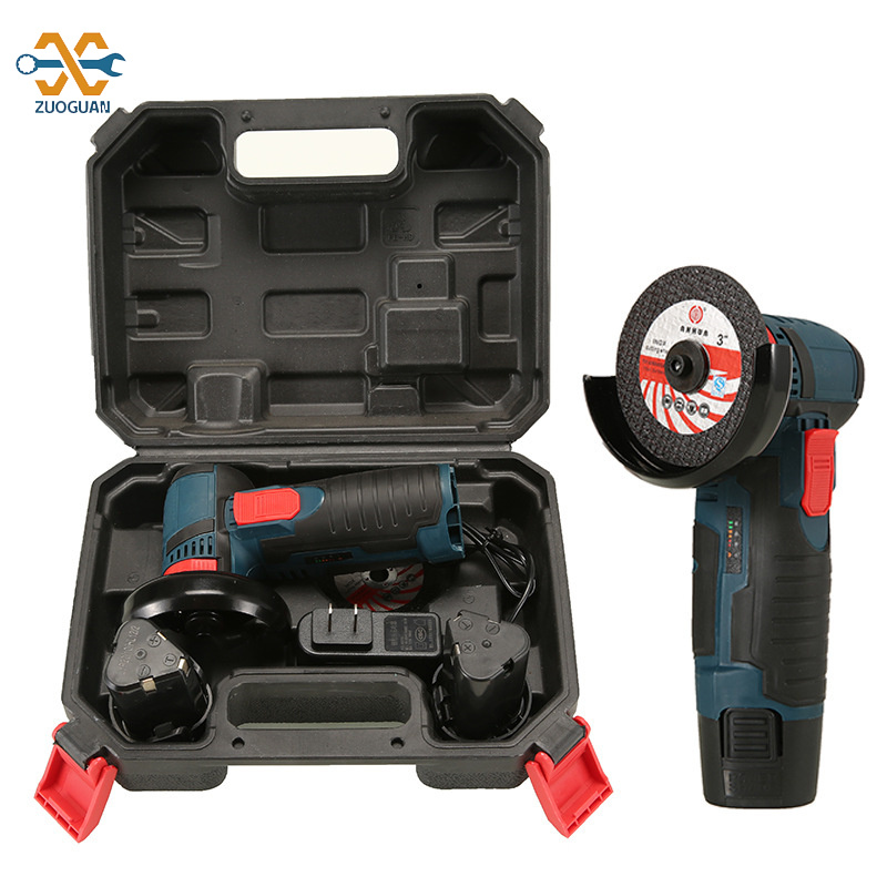 ZUOGUAN 3-inch lithium angle grinder mini small household handheld cutting machine polishing machine